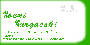 noemi murgacski business card